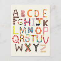 Kinder Alphabet zurück zur Schule Candy Halloween
