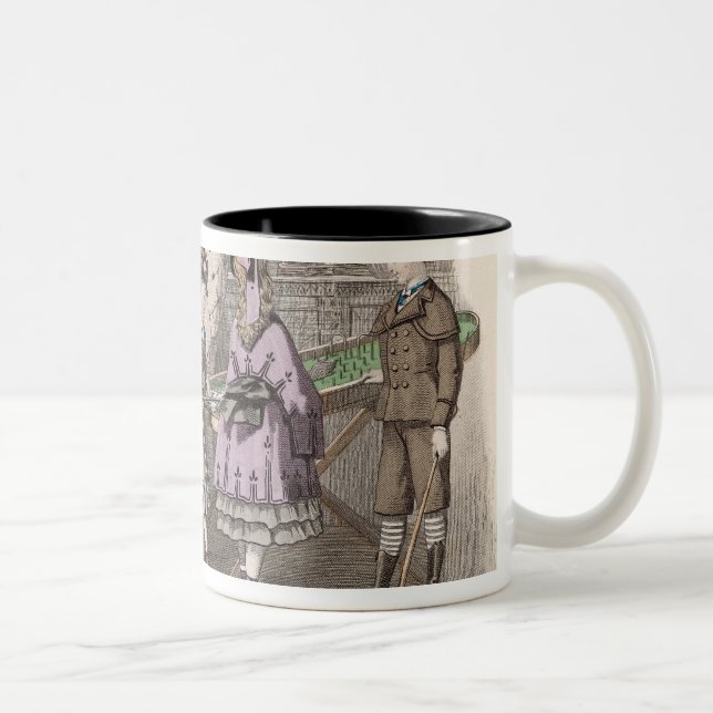 Kinder am Spiel Zweifarbige Tasse (Rechts)