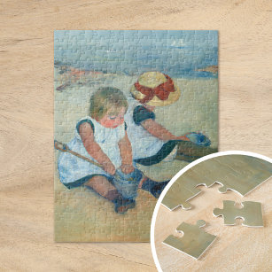 Kinder am Strand   Mary Cassatt Jigsaw Puzzle