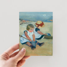 Kinder am Strand | Mary Cassatt Postcard