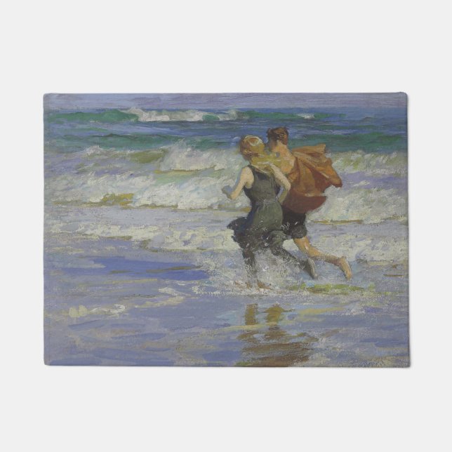 Kinder am Strand (von Edward Henry Potthast) Fußmatte (Vorderseite)