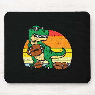 Kinder American Football Trex Retro Dinosaurier Bo Mousepad