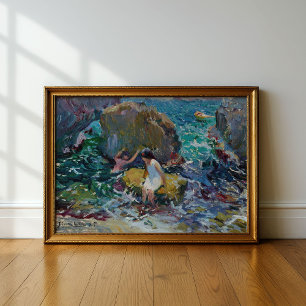 Kinder an der Küste, Jávea   Joaquín Sorolla Poster