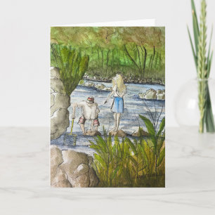 Kinder Angelkunst drucken, kleine Kunstwerke, Volk Karte