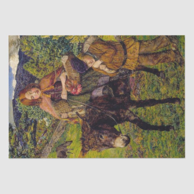 Kinder auf dem Markt (von John Lee) Seidenpapier (Vorderseite)