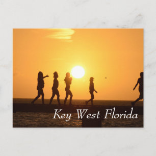 Kinder auf dem Pier Key West Florida Postkarte