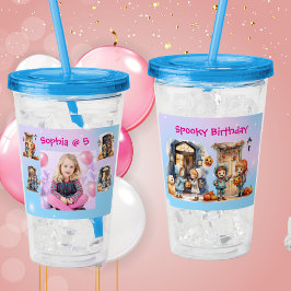 Kinder auf Halloween-Acrylic Tumbler-Geburtstagsge Acryltrinkbecher