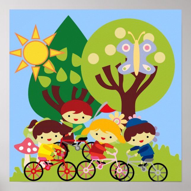 Kinder auf Rädern Poster (Vorne)