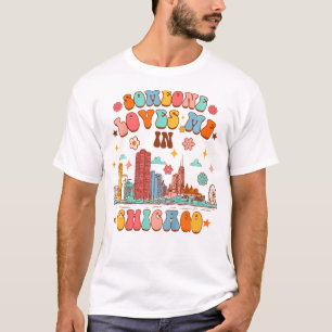 Kinder aus Chicago Kinderdusche Jemand hat Lieben T-Shirt
