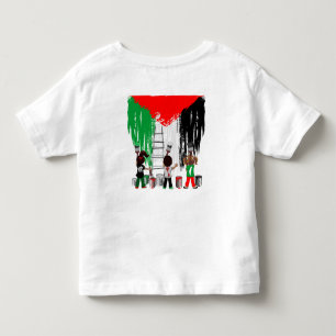 Kinder aus Gaza malen die palästinensische Flagge Kleinkind T-shirt