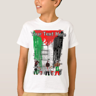 Kinder aus Gaza malen die palästinensische Flagge T-Shirt