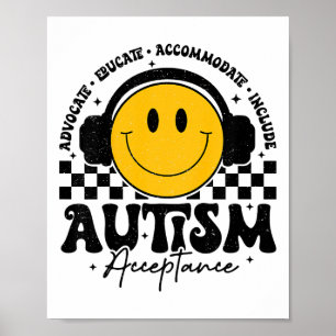 Kinder Autismus Bewusstsein Akzeptanz Lächeln Gesi Poster