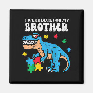 Kinder Autismus Bewusstsein blau für meinen Bruder Magnet