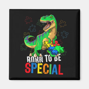 Kinder Autismus Bewusstsein Dino Autismus Kindermä Magnet