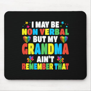 Kinder Autismus ich mag nicht verbal, aber meine O Mousepad