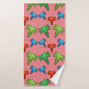 Kinder Axototl Salamander Badehandtuch