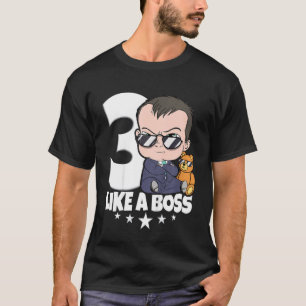 Kinder Baby 3. Geburtstag Junge Mädchen 3 Jahre wi T-Shirt