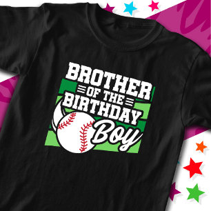 Kinder Baseball Party Bruder des Geburtstags T-Shirt