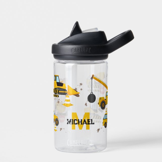 Kinder Bau Digger Wasserflasche Trinkflasche (Links)