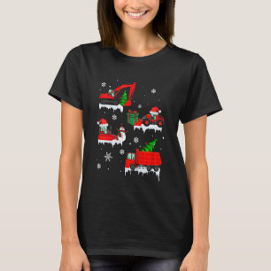 Kinder Bau Fahrzeug Kran LKW Weihnachten Ho T-Shirt