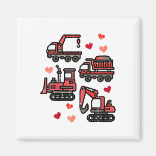 Kinder Bau LKW I Dive You Funny Kids Boys Magnet