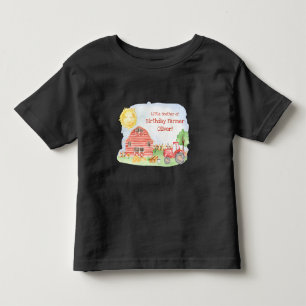 Kinder Bauer Geburtstagsfeier Zusammenpassend Fami Kleinkind T-shirt