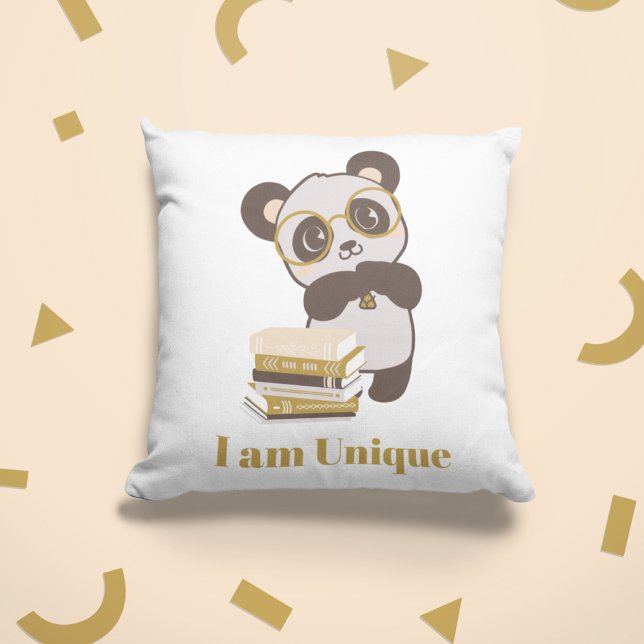 Kinder beim Lesen des Buchthemas Kissen (Positive Affirmation Animal Themed Kids Reading Corner Decor Pillow)