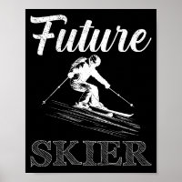 Kinder beim Skifahren zukünftiger Skifahrer lustig