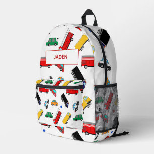 Kinder benennen Rucksack Auto Rennen zurück zur Sc