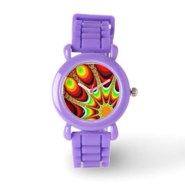 Kinder beobachten armbanduhr