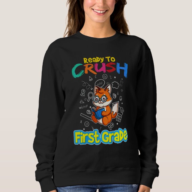 Kinder bereit, den Kindergarten der ersten Klasse  Sweatshirt (Vorderseite)