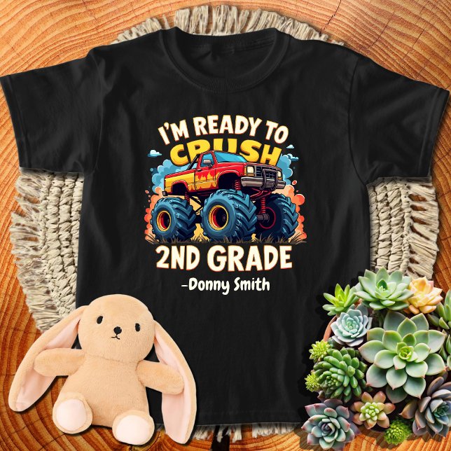 Kinder bereit zum Abreißen von 2nd Grade LKW Boys  T-Shirt (Von Creator hochgeladen)