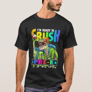 Kinder bereit zum Zerkleinern des Pre-K Dinosaurie T-Shirt