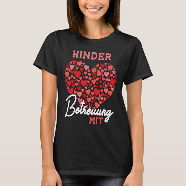 Kinder Betreuung mit Tagesmutter T-Shirt (Vorderseite)
