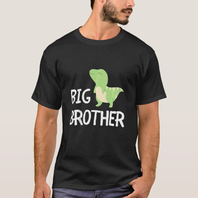 Kinder Big Brother Dinosaurier Bestes Bro der Welt T-Shirt (Vorderseite)