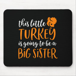 Kinder Big Sister Erntedank Schwangerschaft Ankünd Mousepad