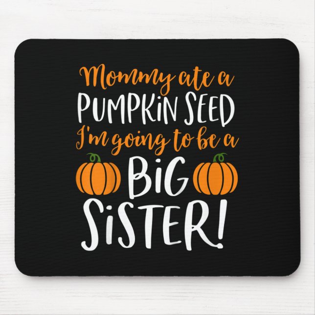 Kinder Big Sister Fall Schwangerschaft Ankündigung Mousepad (Vorne)