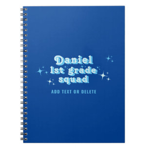 Kinder Blue Class Teacher Name Team Squad jeder Kl Notizblock