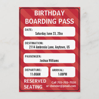 Kinder Boarding Einladung