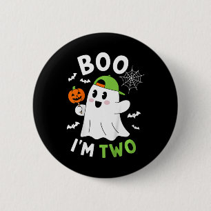 Kinder Boo ich bin 2 Yr 2. Geburtstag Jugend Hallo Button
