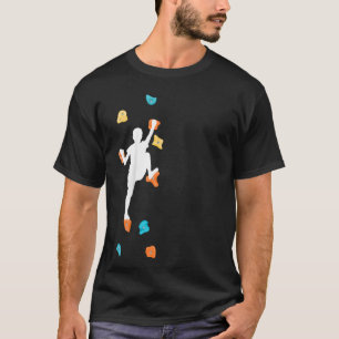 Kinder boulden Kletterwand Klettersteig T-Shirt