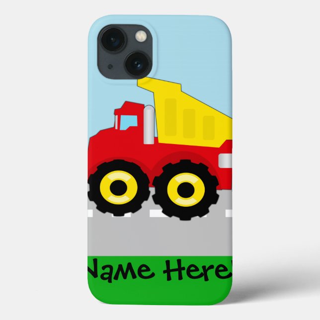 Kinder Boys Bau Dumptruck Case-Mate iPhone Hülle (Rückseite)