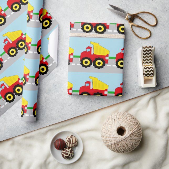 Kinder Boys Bau Dumptruck Geschenkpapier (Kunsthandwerk)