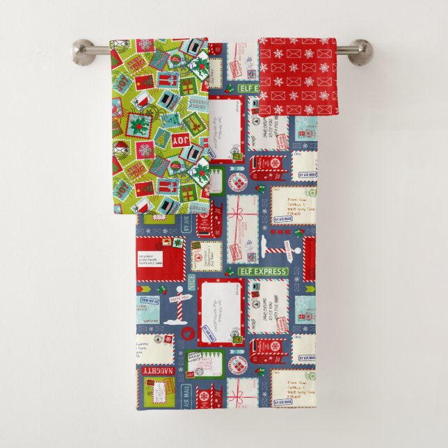 Kinder Briefe an Weihnachten Badhandtuch Set (Insitu)