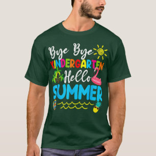 Kinder Bye Kindergarten Hallo Sommerlehrer Stu T-Shirt