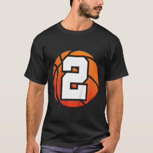 Kinder Bysketbyll Geburtstag Nummer 2 für zwei Jah T-Shirt