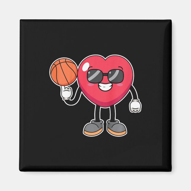 Kinder Bysketbyll Player Herzlich Valentinstag Nie Magnet (Vorne)