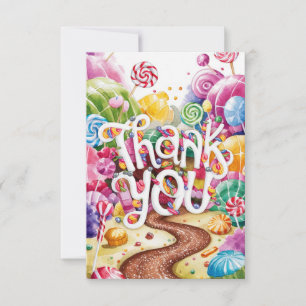Kinder Candyland danke Karte