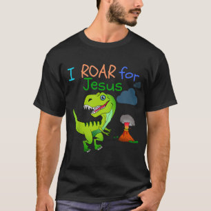Kinder Christlicher Dinosaurier I ROAR FOR JESUS T-Shirt