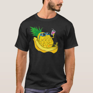 Kinder Cool Ananas Banana Chill Sommerurlaub T-Shirt